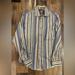 Robert Graham Multicolor Striped Men's Shirt